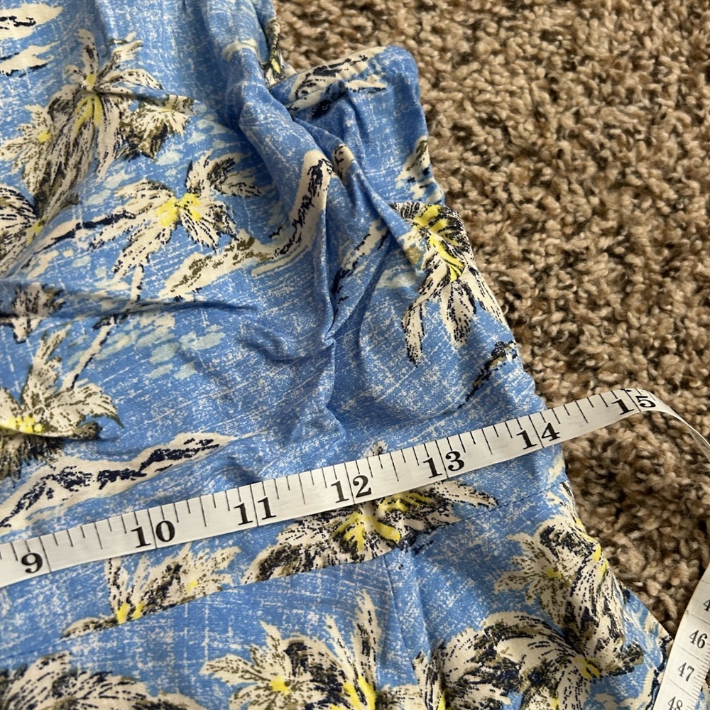 Gap Light Blue Patterned Dress - image 7